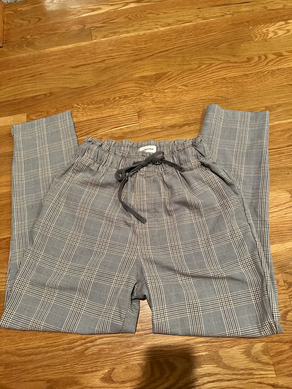 Abercrombie & Fitch Brown and Gray Plaid Trousers